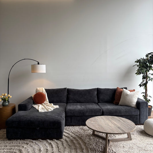 Joybird Holt 2pc Sectional Couch in Black