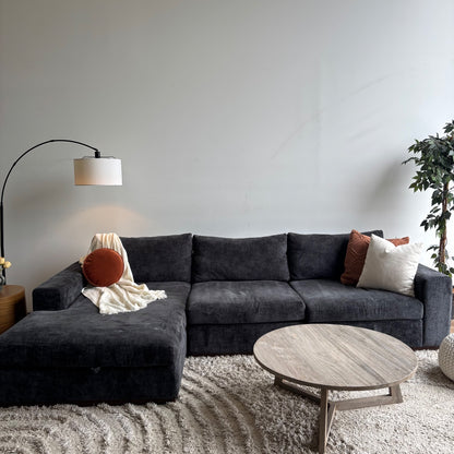 Joybird Holt 2pc Sectional Couch in Black