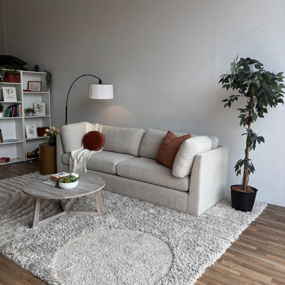Mitchell Gold & Bob Williams Franco II Studio Sofa in White Boucle