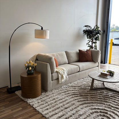 Mitchell Gold & Bob Williams Franco II Studio Sofa in White Boucle