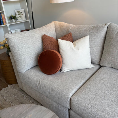 Bennett 4pc Modular Sectional Couch in Cream Color