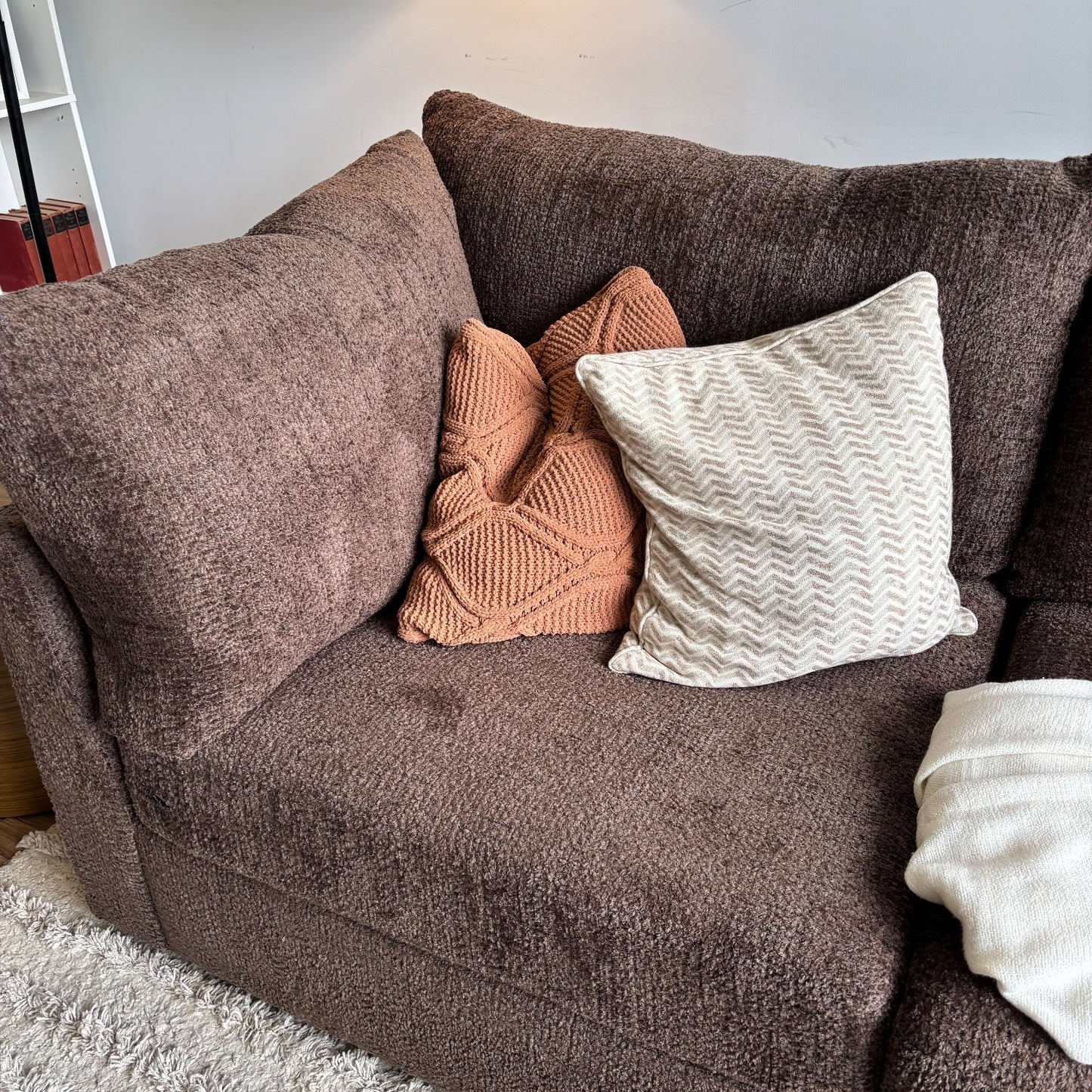 Bennett 3pc Couch in Chocolate Color