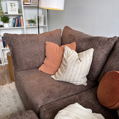 Bennett 3pc Couch in Chocolate Color
