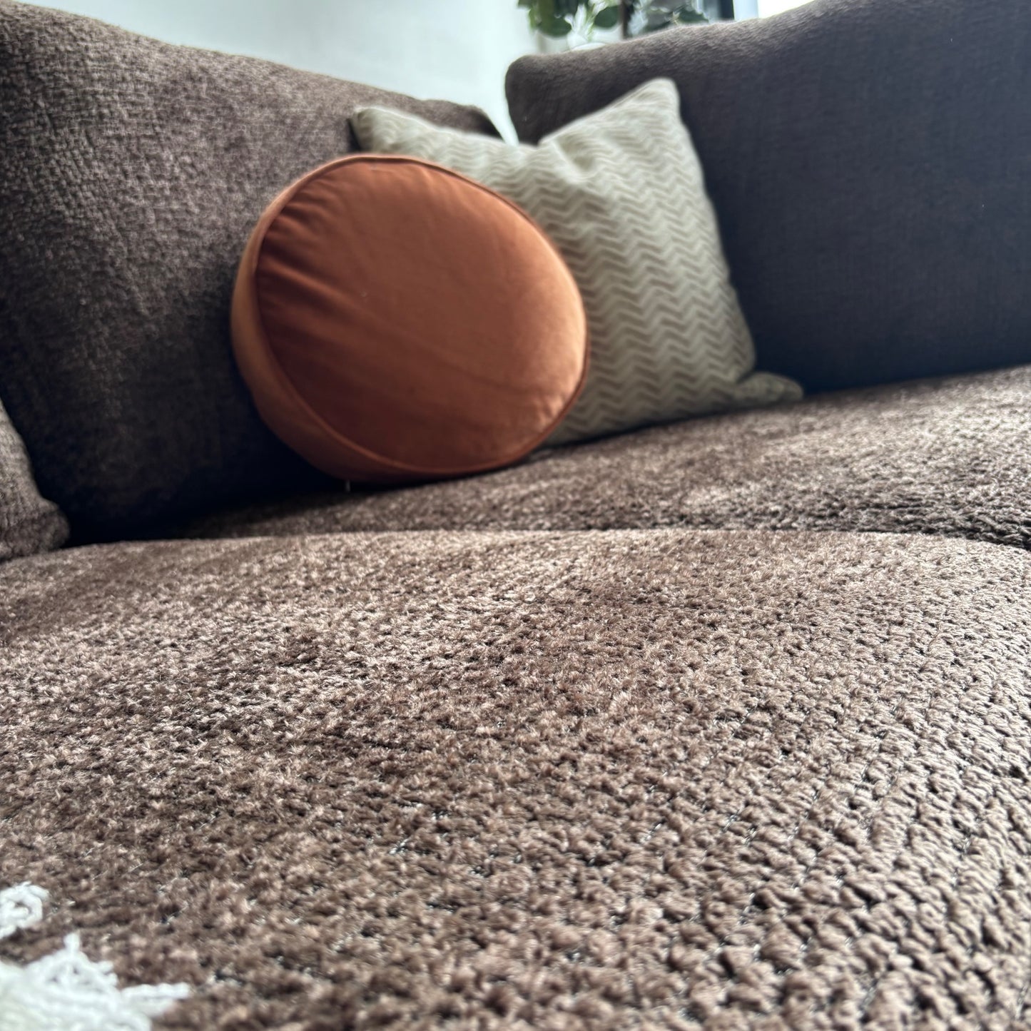 Bennett 3pc Couch in Chocolate Color