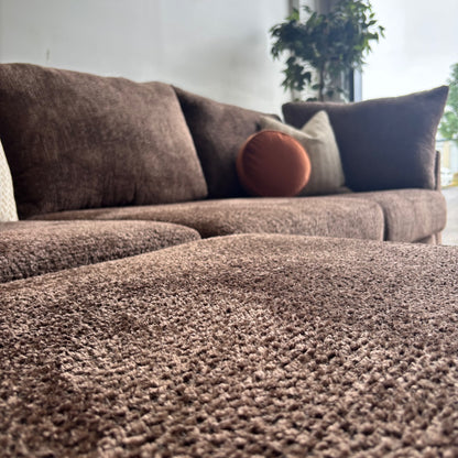 Bennett 4pc Modular Sectional Couch in Chocolate Color