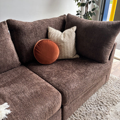 Bennett 3pc Couch in Chocolate Color