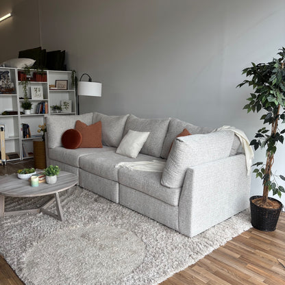 Bennett 3pc Modular Couch in Cream Color