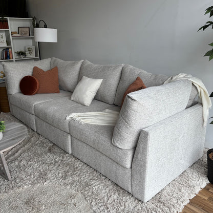 Bennett 3pc Modular Couch in Cream Color