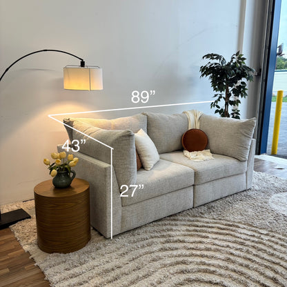 Bennett 2pc Modular Sofa in Cream Color