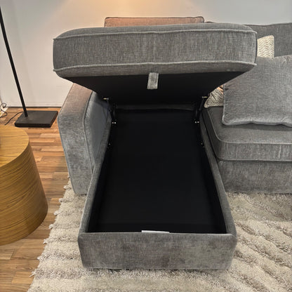 Interior Define James 4pc L Sectional Couch in Dark Gray