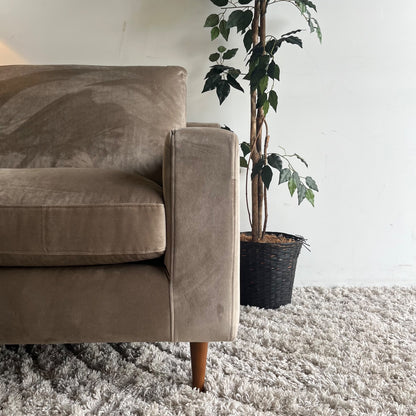 Interior Define Sloan oversized accent chair in Taupe Velvet