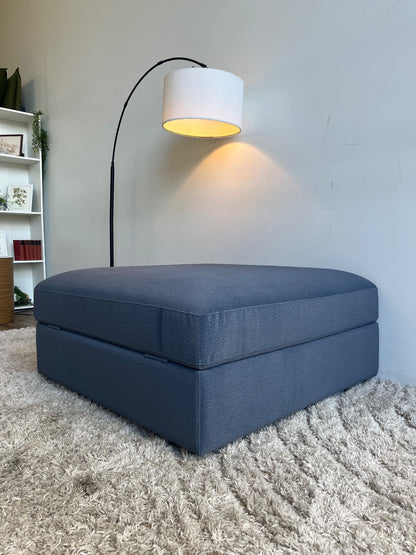 Interior Define Tatum Ottoman in Performance Brushed Knit Dusk