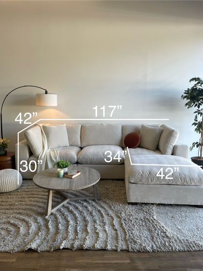 Lakeview Modular Sectional in Vanilla Cream
