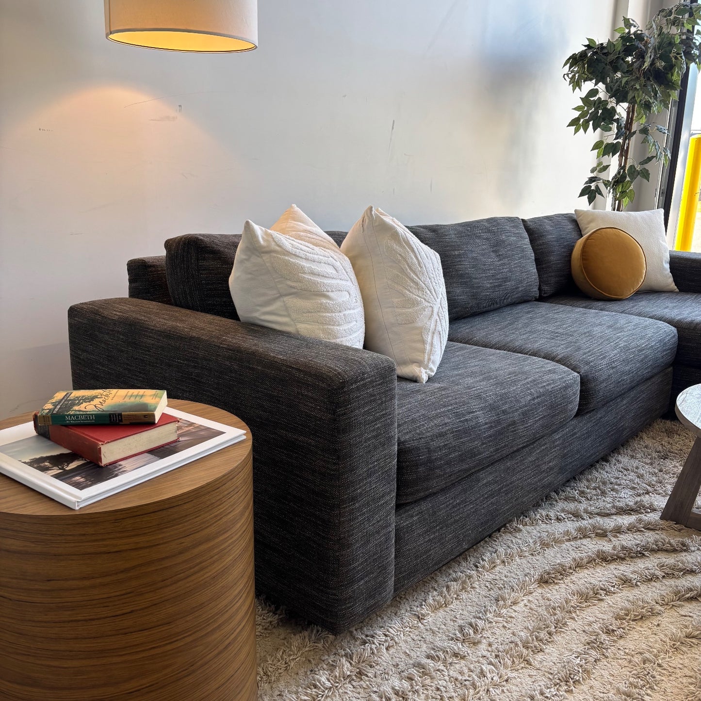 West Elm Urban 2pc L Sectional in Gray