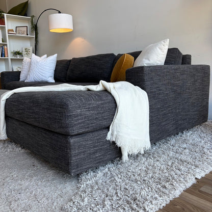 West Elm Urban 2pc L Sectional in Gray
