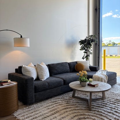 West Elm Urban 2pc L Sectional in Gray