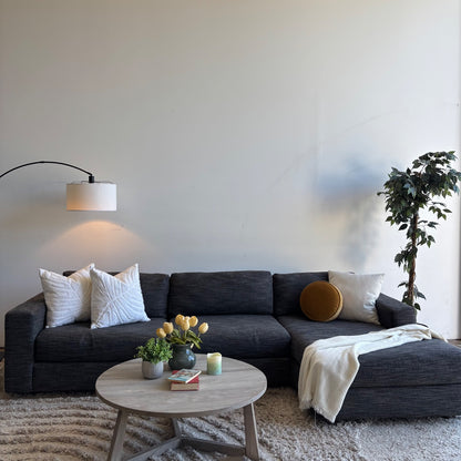 West Elm Urban 2pc L Sectional in Gray
