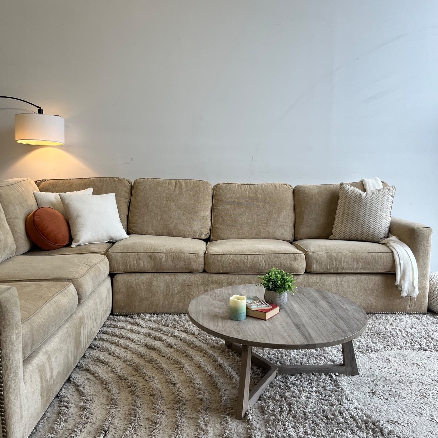 Marge Carson 2pc Sectional in Beige
