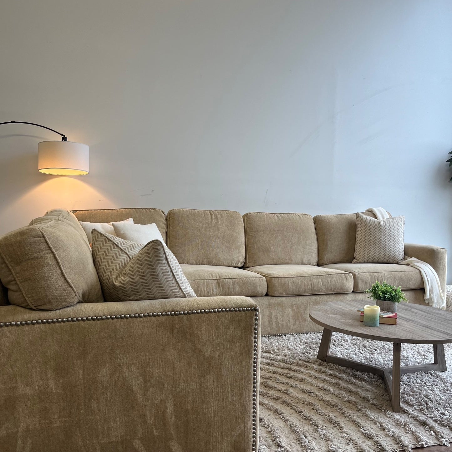 Marge Carson 2pc Sectional in Beige