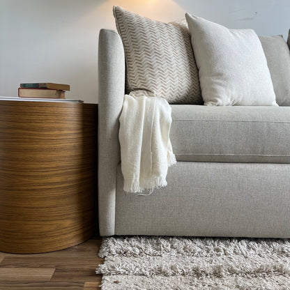 Bassett Beckham 6 Piece Modular Sectional in Cream Basketweave