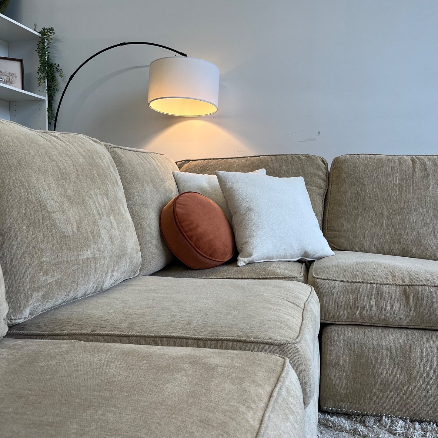 Marge Carson 2pc Sectional in Beige