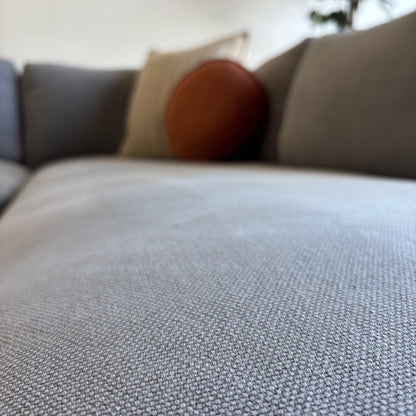 West Elm Haven 2pc Sectional Couch in Blue Gray