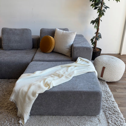 Puffer Couch 4pc in Gray