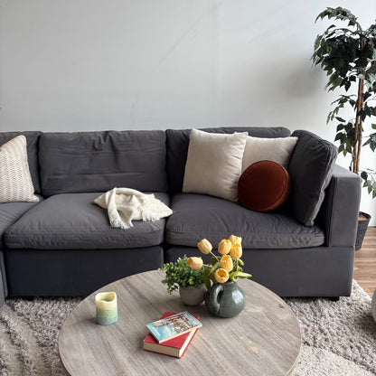Albany Park Kova Modular 4 Pc sectional in Performance Velvet Onyx