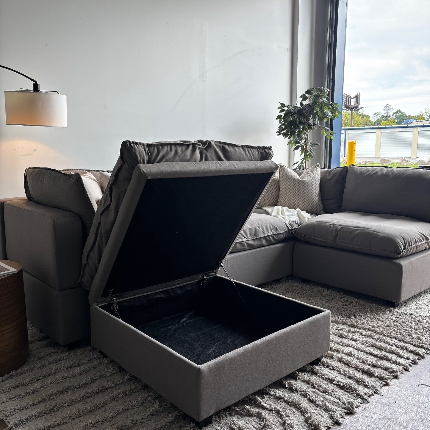 Albany Park Kova Modular 5 Pc Sectional in Clay Performance Linen