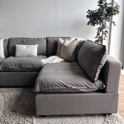 Albany Park Kova Modular 5 Pc Sectional in Clay Performance Linen