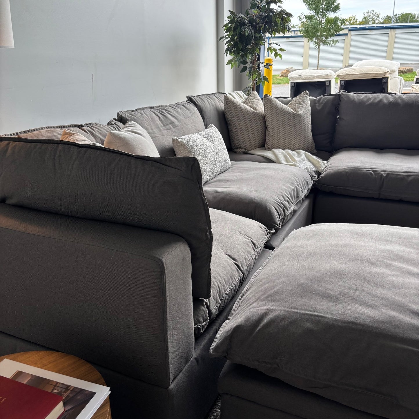 Albany Park Kova Modular 5 Pc Sectional in Clay Performance Linen