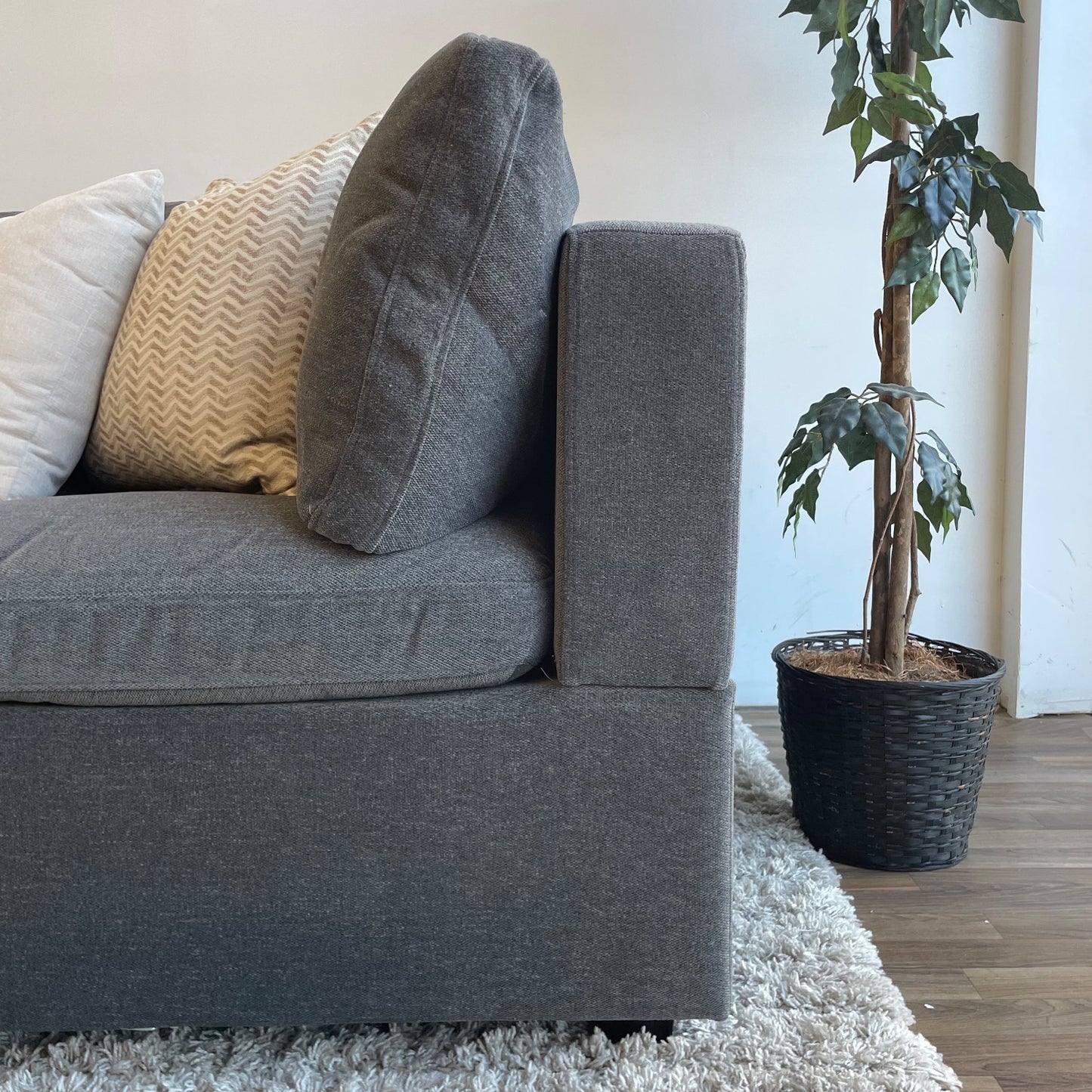 Albany Park Kova Modular 5 Pc Sectional in Licorice Performance Chenille