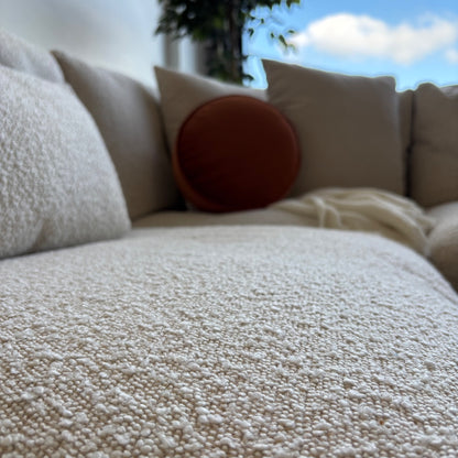 Albany Park Kova Modular 4 Pc Sectional in Alabaster Performance Bouclé