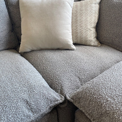 Albany Park Kova Modular 7 Pc Sectional in Smoke Performance Bouclé