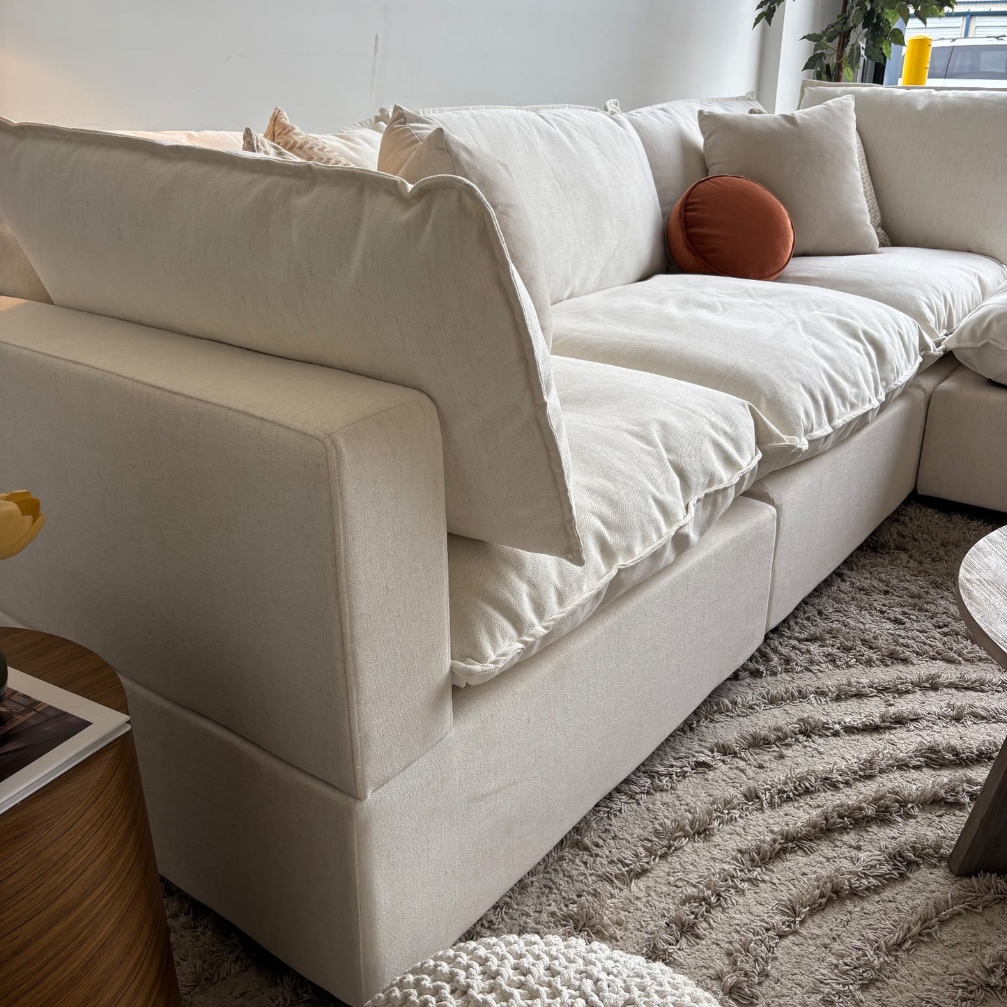 Albany Park Kova Modular 4 Pc Sectional in Sand Performance Basketweave