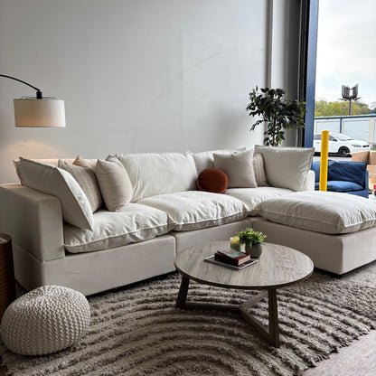 Albany Park Kova Modular 4 Pc Sectional in Sand Performance Basketweave