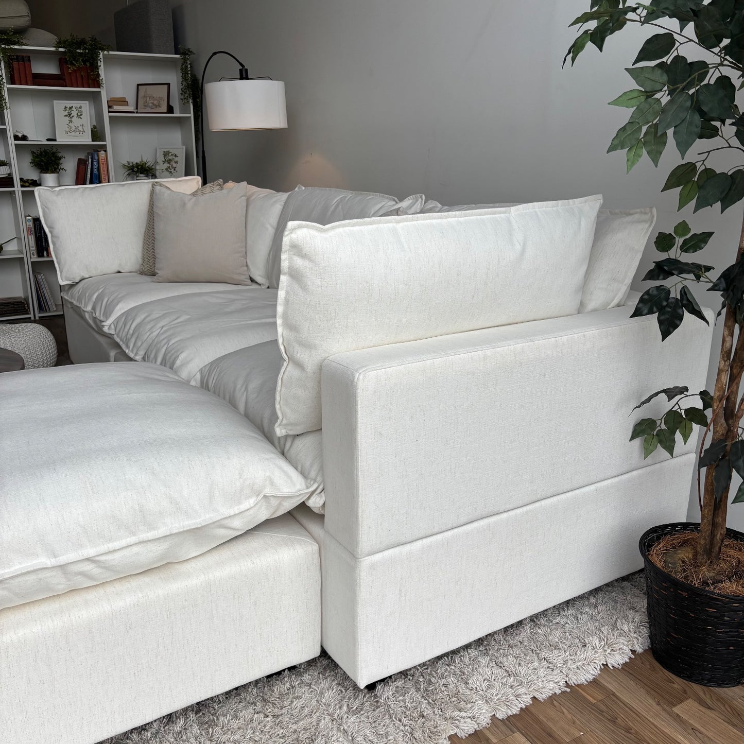 Albany Park Kova Modular 4 Pc Sectional in Sand Performance Basketweave