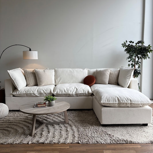 Albany Park Kova Modular 4 Pc Sectional in Sand Performance Basketweave