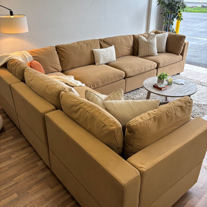 Albany Park Kova Modular 6Pc Sectional in Camel Performance