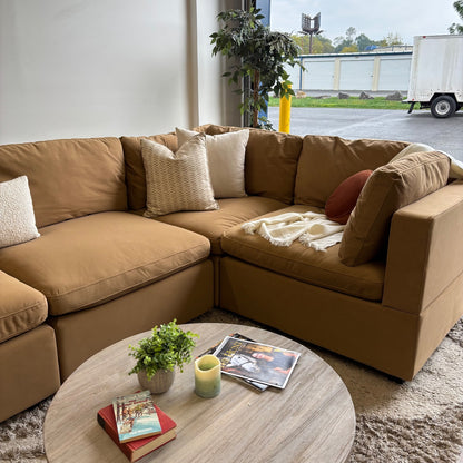 Albany Park Kova Modular 6Pc Sectional in Camel Performance
