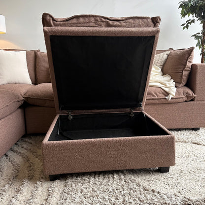Albany Park Kova Modular 5 Pc Sectional in Mocha Performance Boucle