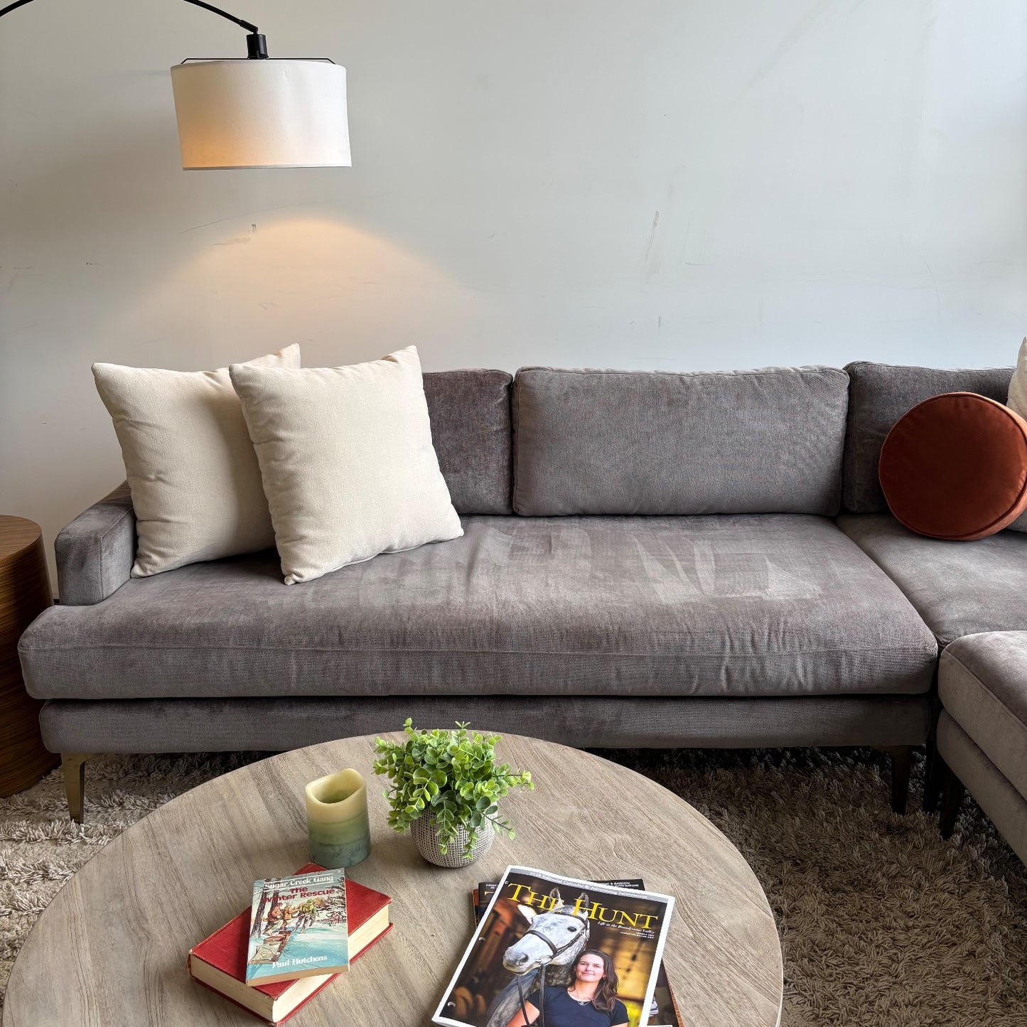 West Elm Andes 3pc in Dark Gray