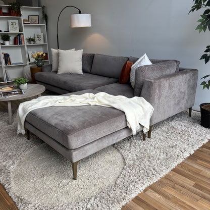West Elm Andes 3pc in Dark Gray