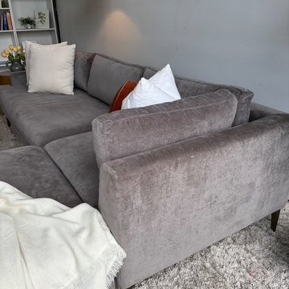 West Elm Andes 3pc in Dark Gray