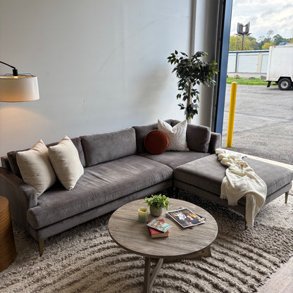 West Elm Andes 3pc in Dark Gray