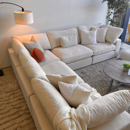 Serene Corner Sectional in Linen Beige
