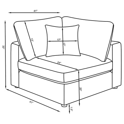 Serene Modular Sectional in Linen Beige
