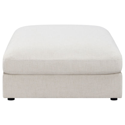 Serene Ottoman Piece in Linen Beige