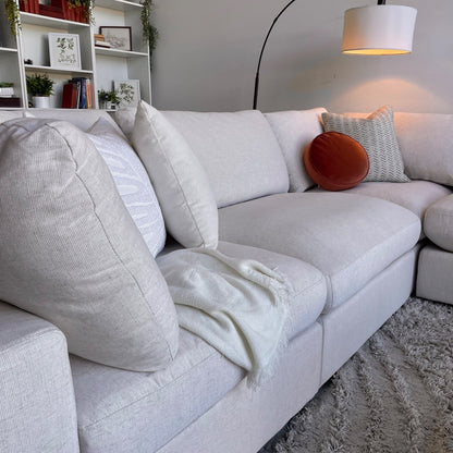 Serene Corner Sectional in Linen Beige