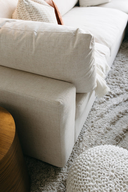 Serene Corner Sectional in Linen Beige